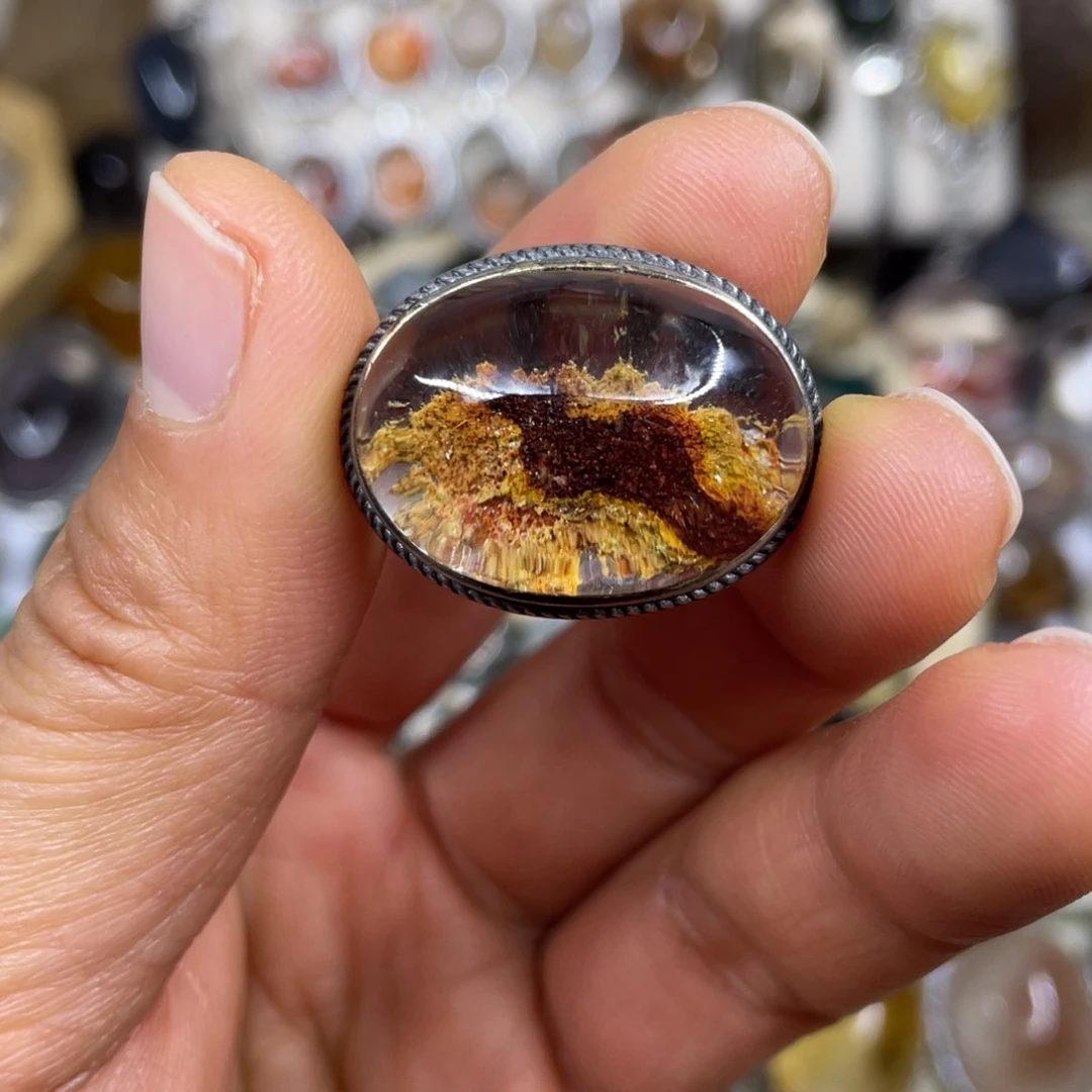 【闪购商品】银S925镶嵌珠宝半成品水晶魔盒