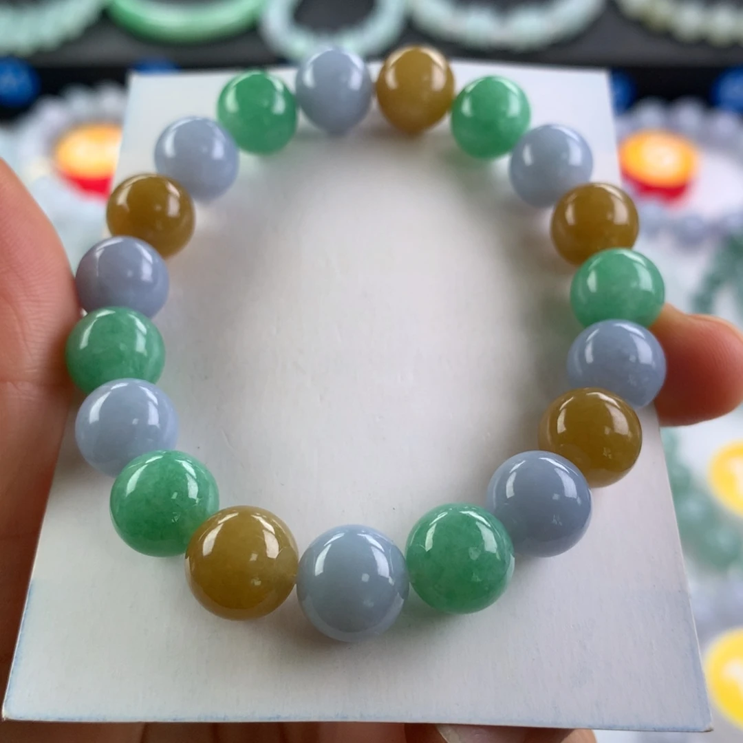 翡翠未镶嵌手链卡10