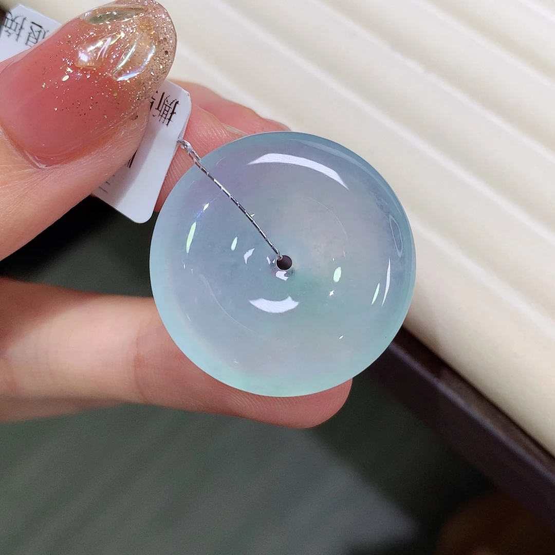 翡翠18K金镶嵌颈饰26.5-5.8推荐！