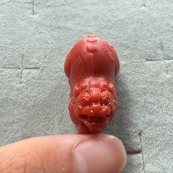 南红玛瑙天然原矿小貔貅未镶嵌t**t
