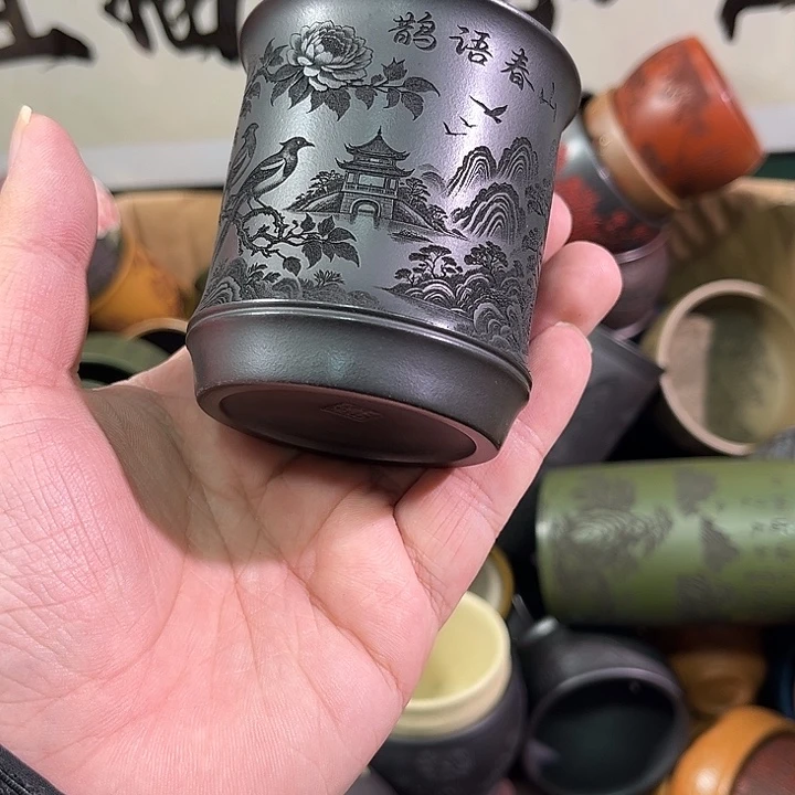 茶杯紫砂全手工紫砂主人杯