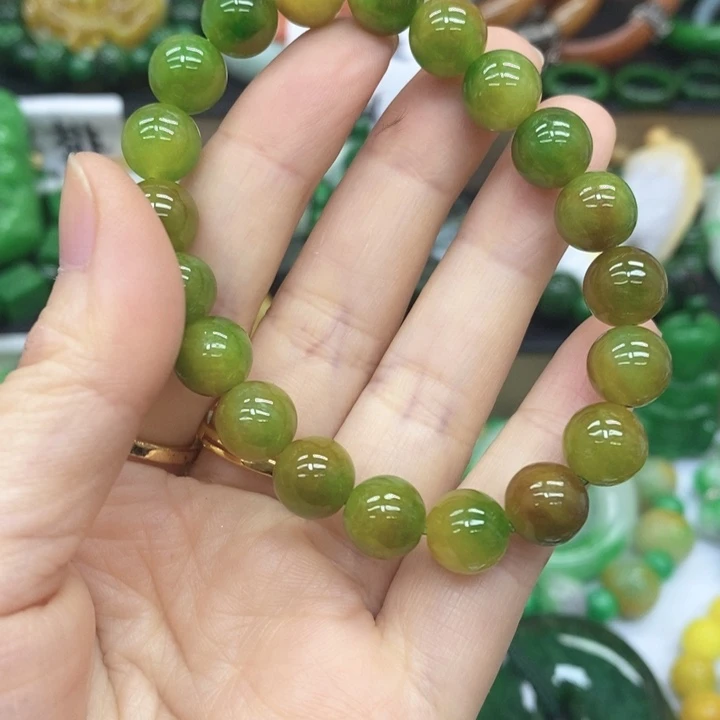 翡翠未镶嵌耳饰手链4