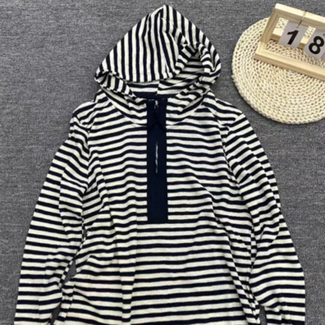 高品质25年时尚遮肉显瘦气质百搭休闲帽衫