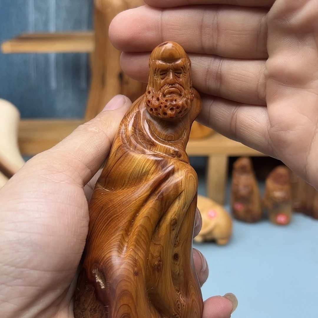 木静*柏木摆件手把件