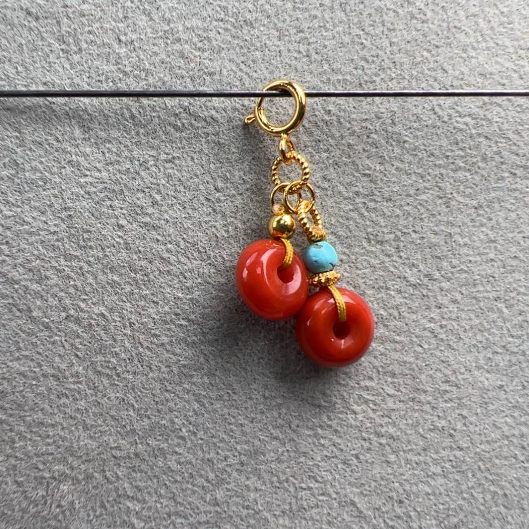 南红玛瑙未镶嵌（万能扣滴流7mm）