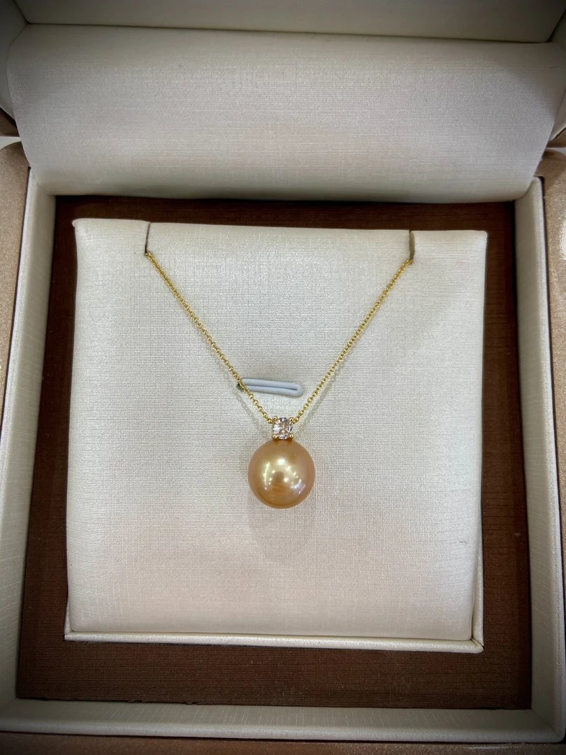 【华珍珠宝】大点位金珠时尚百搭珍珠吊坠多样性发货