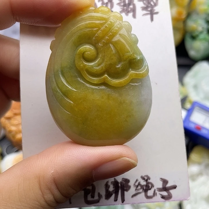颈饰未镶嵌翡翠天然翡翠