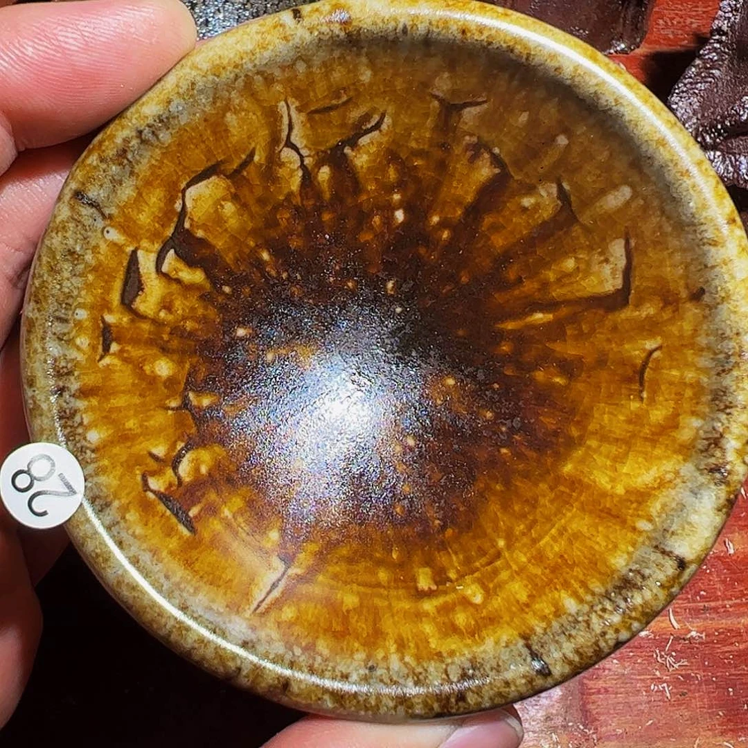 盖碗28瑕宝不带礼盒