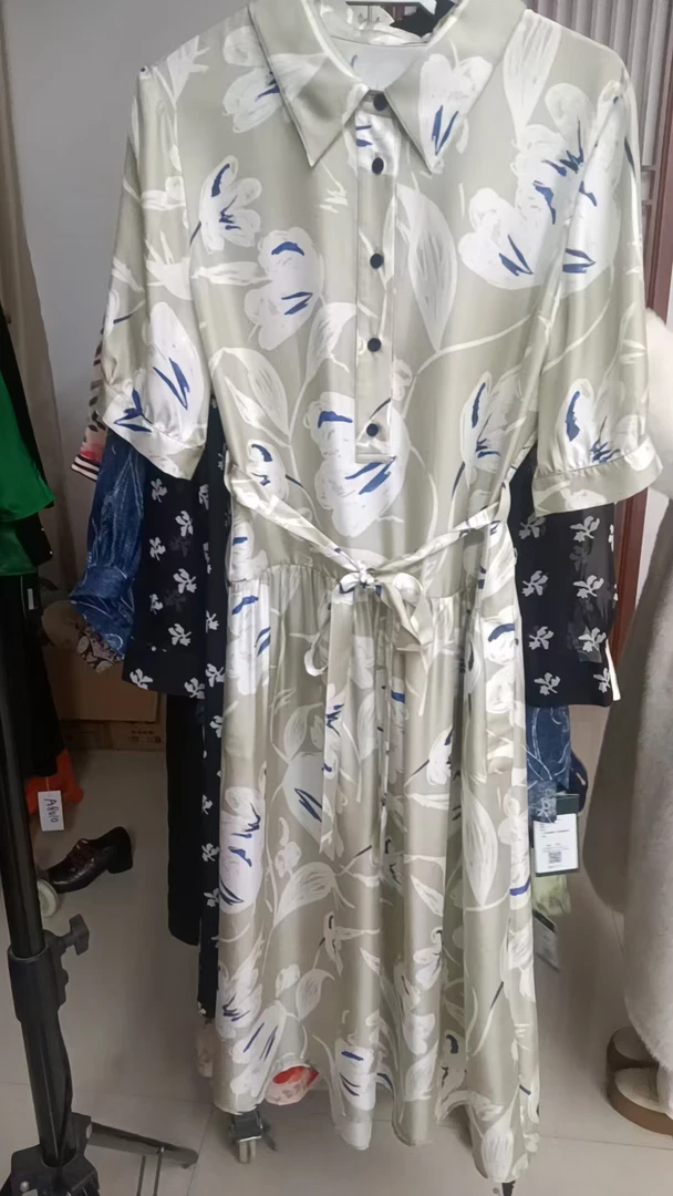 桑蚕丝连衣裙孤品A417