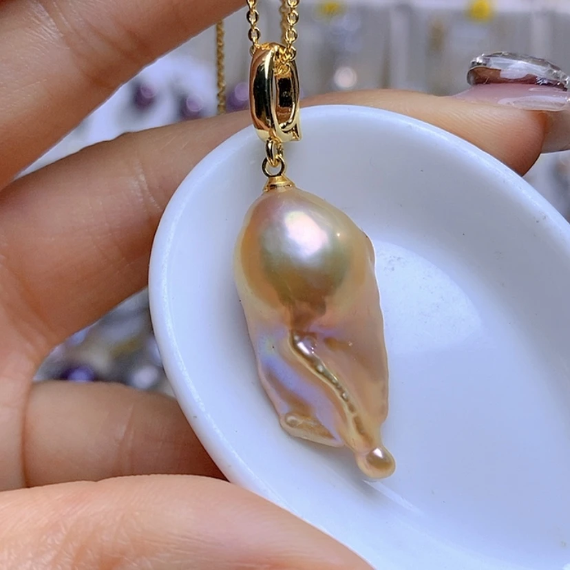 【闪购商品】淡水珍珠吊坠合金