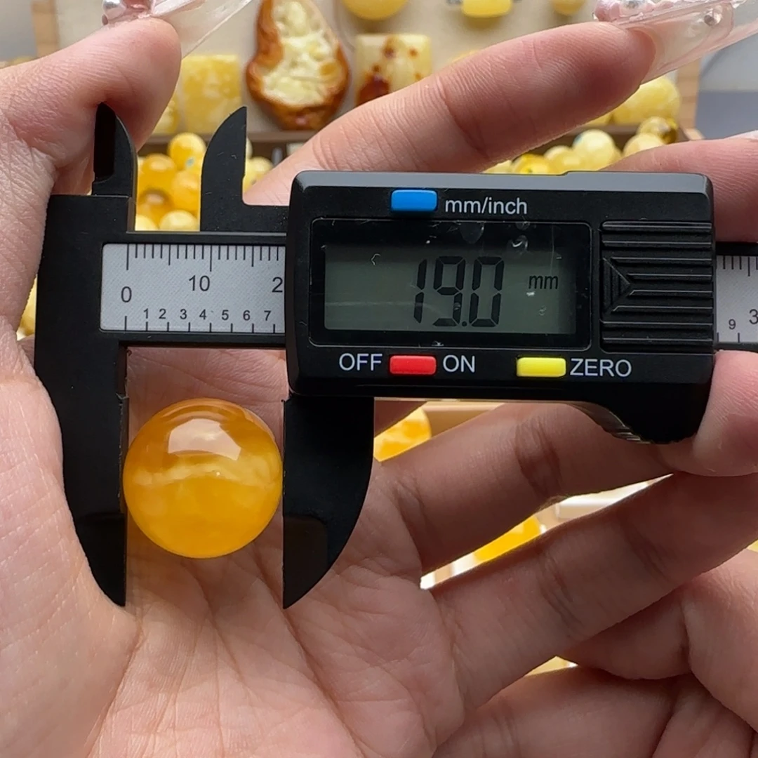 蜜蜡未镶嵌裸石蜜蜡圆珠