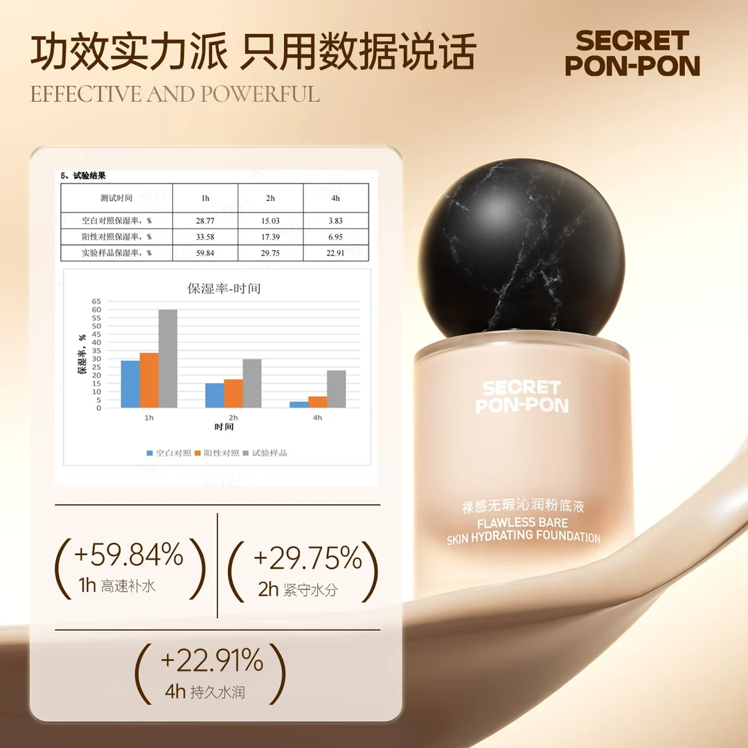 心动密语裸感无瑕沁润粉底液