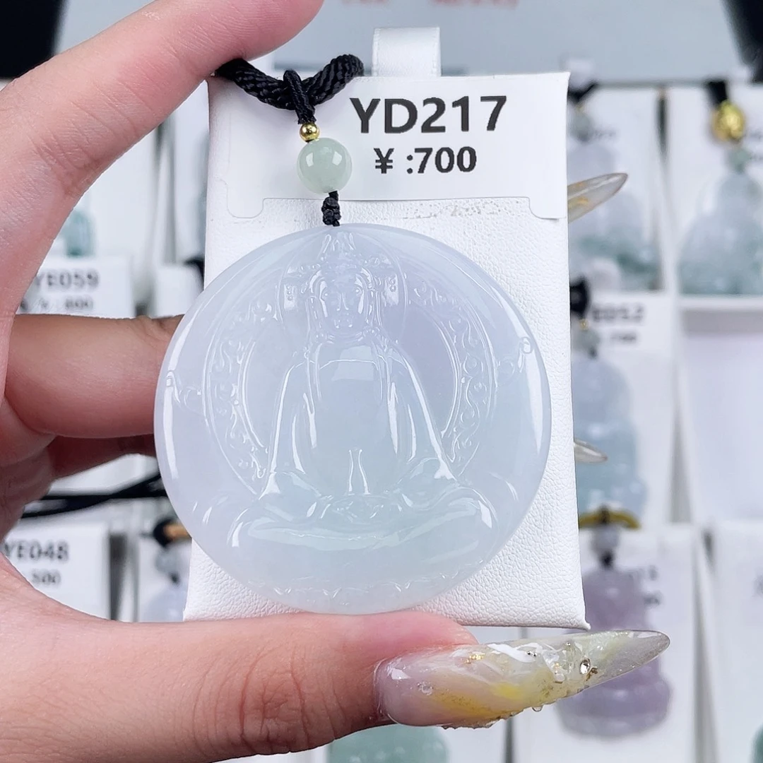 翡翠未镶嵌颈饰YD217
