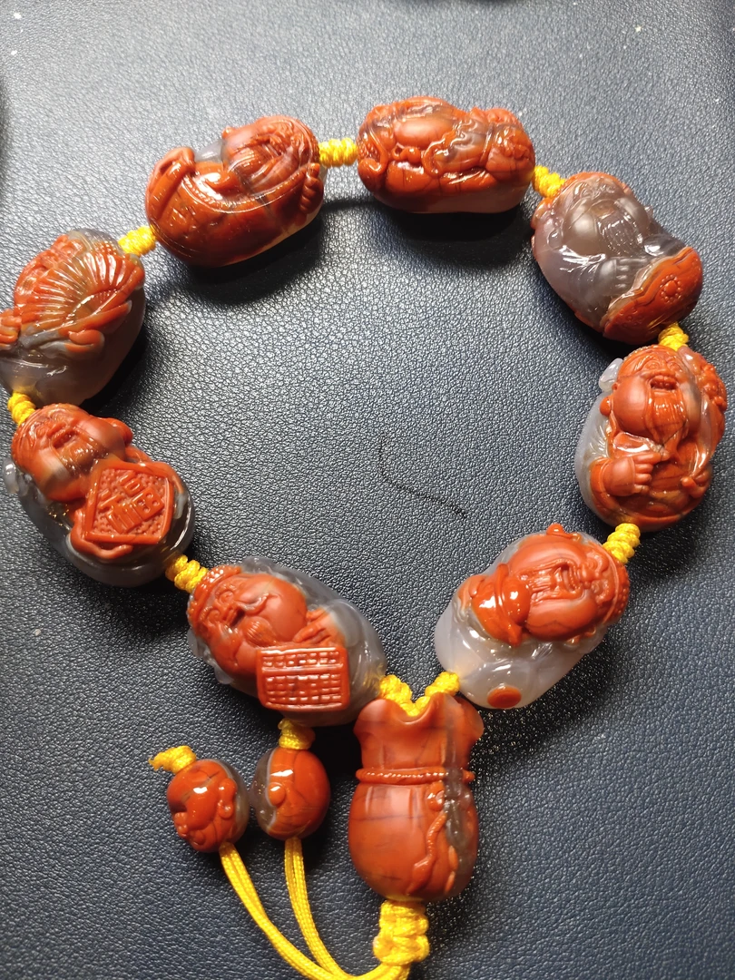 北票战国红八方来财手串