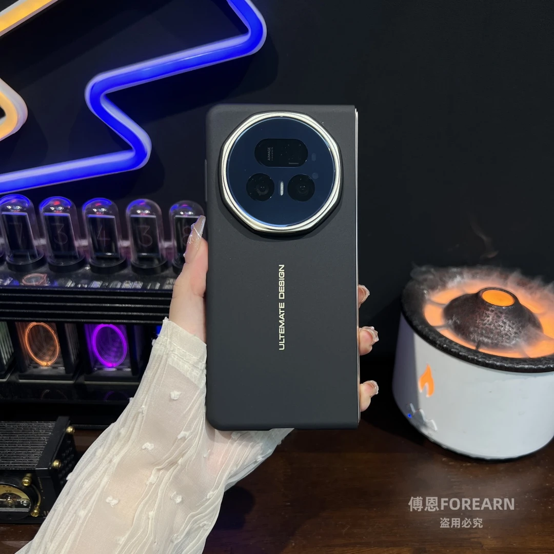适用于荣耀magicv5手机壳镜头支架超薄v5磁吸折叠屏后壳保护套