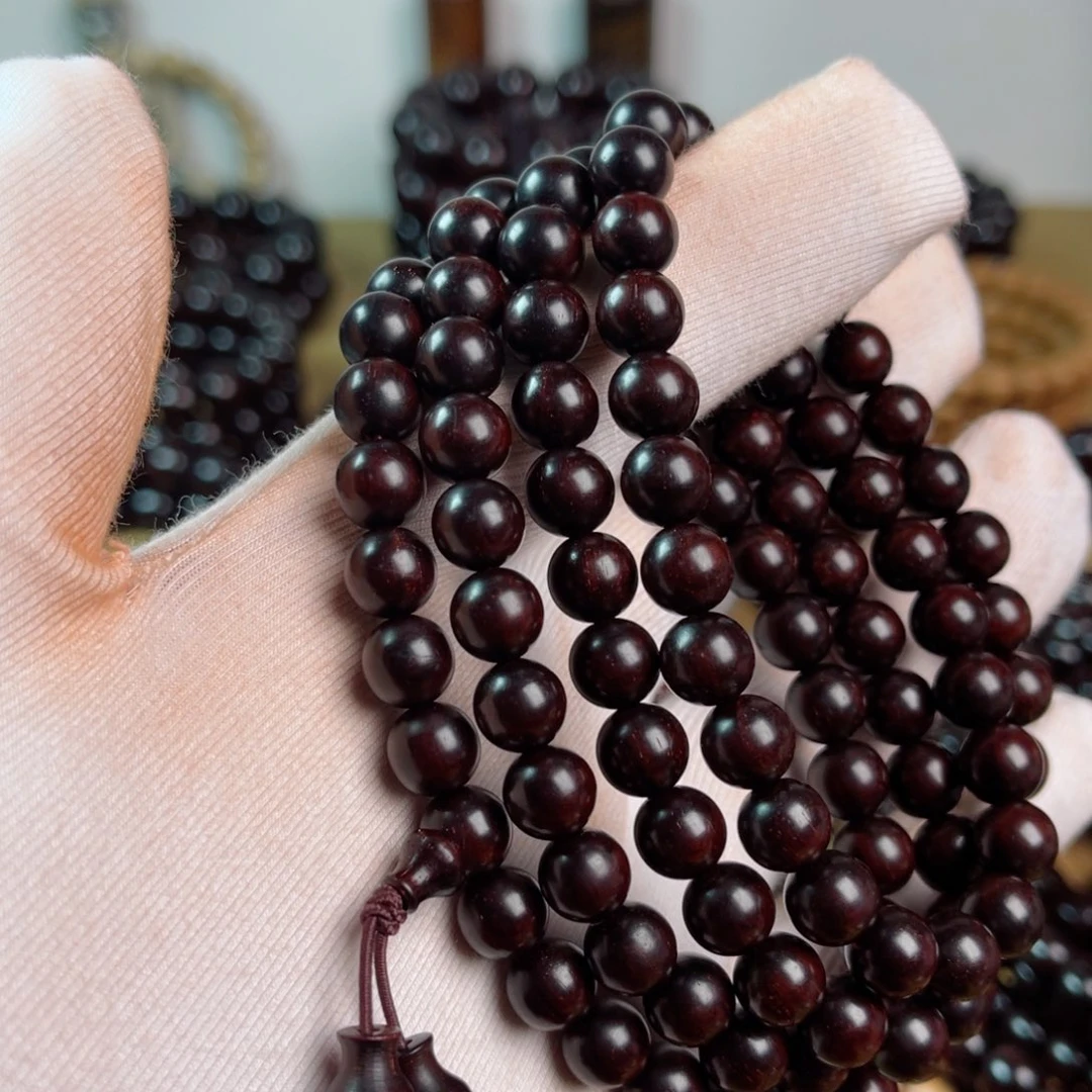 小叶紫檀手串/手链0.8高油密多星细金星