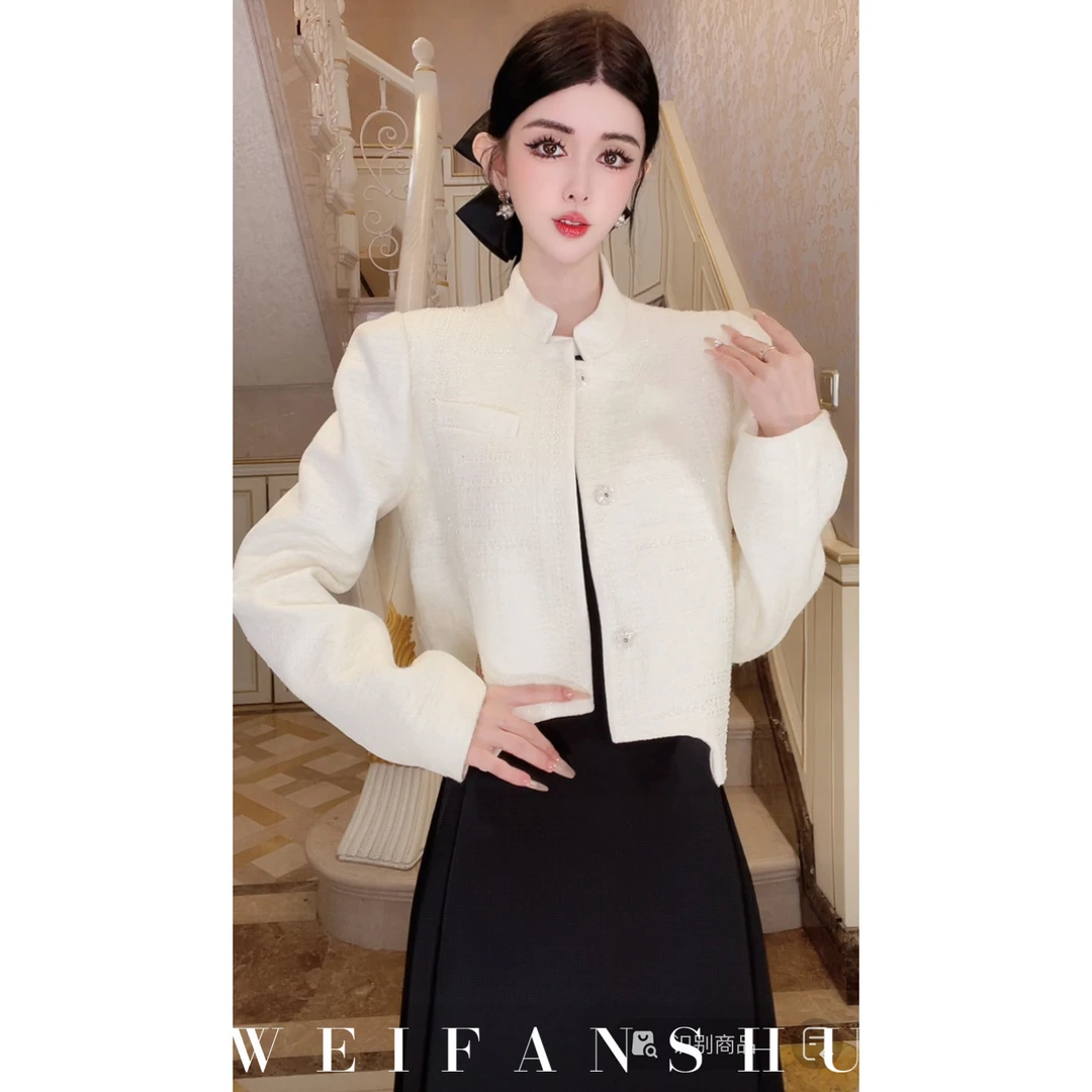 WEIFANSHU/魏凡舒【点缀云端】早秋新款高级洋气时髦短款百搭外套