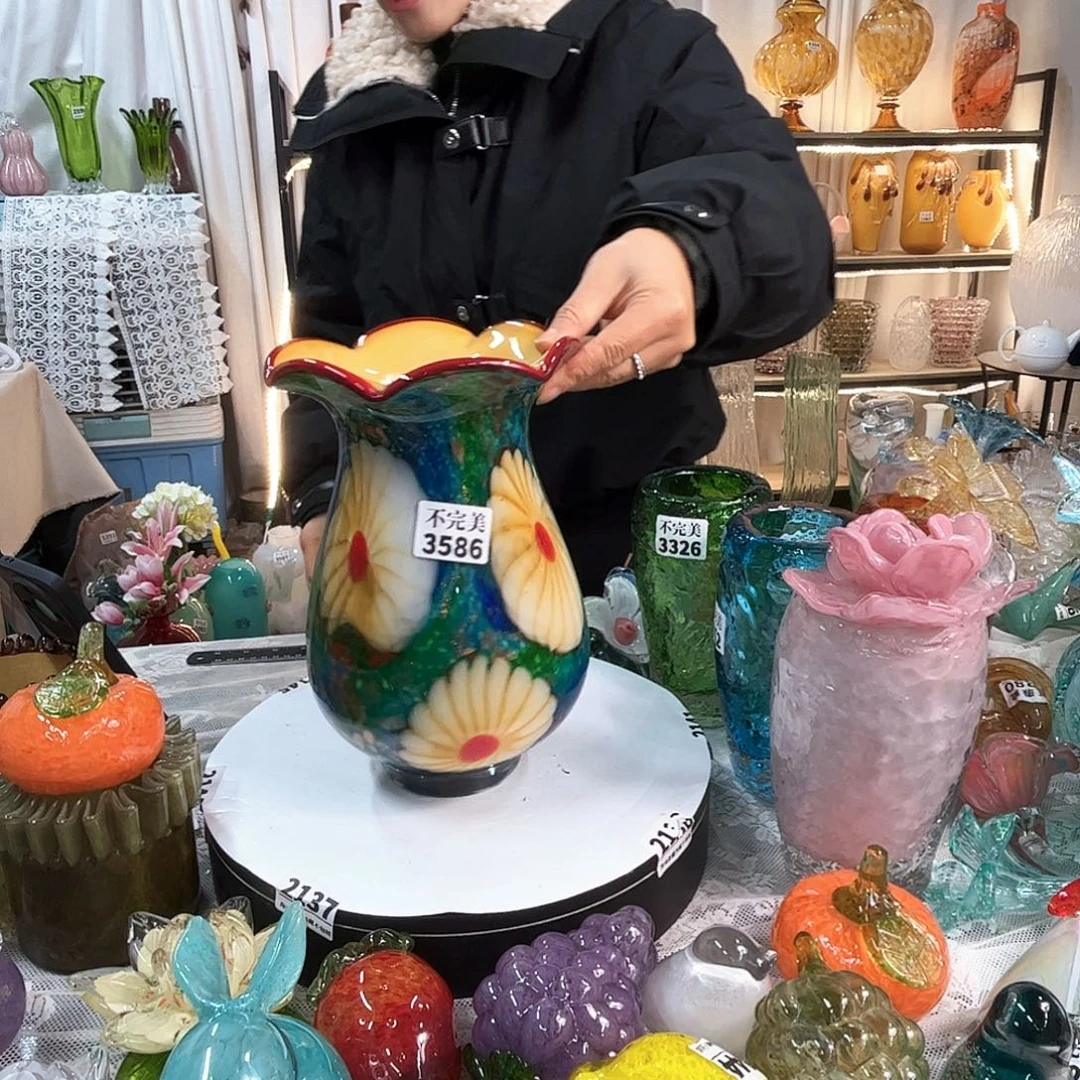 3586 家悅美居琉璃摆件不完美