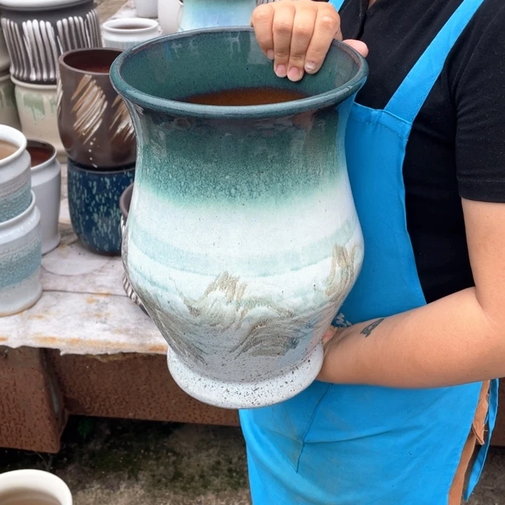 紫砂花盆口20高31正品正品