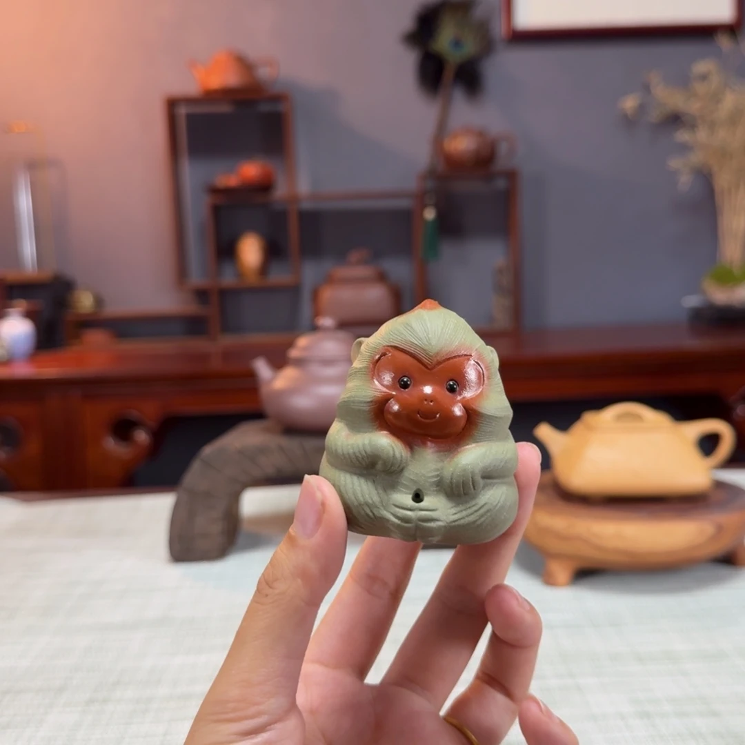 猕猴，茶宠，段泥料