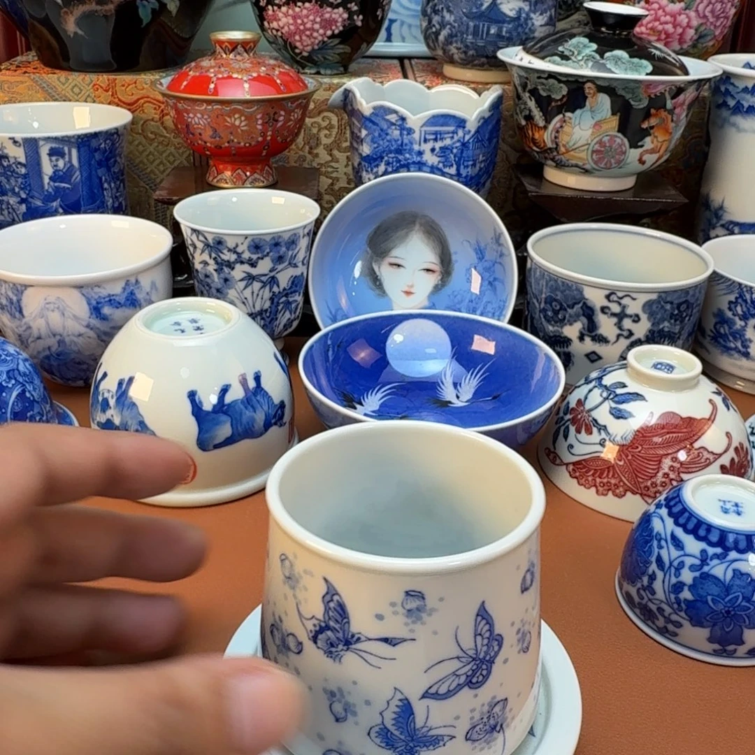 R***e陶杯子景德镇全手工手绘陶瓷
