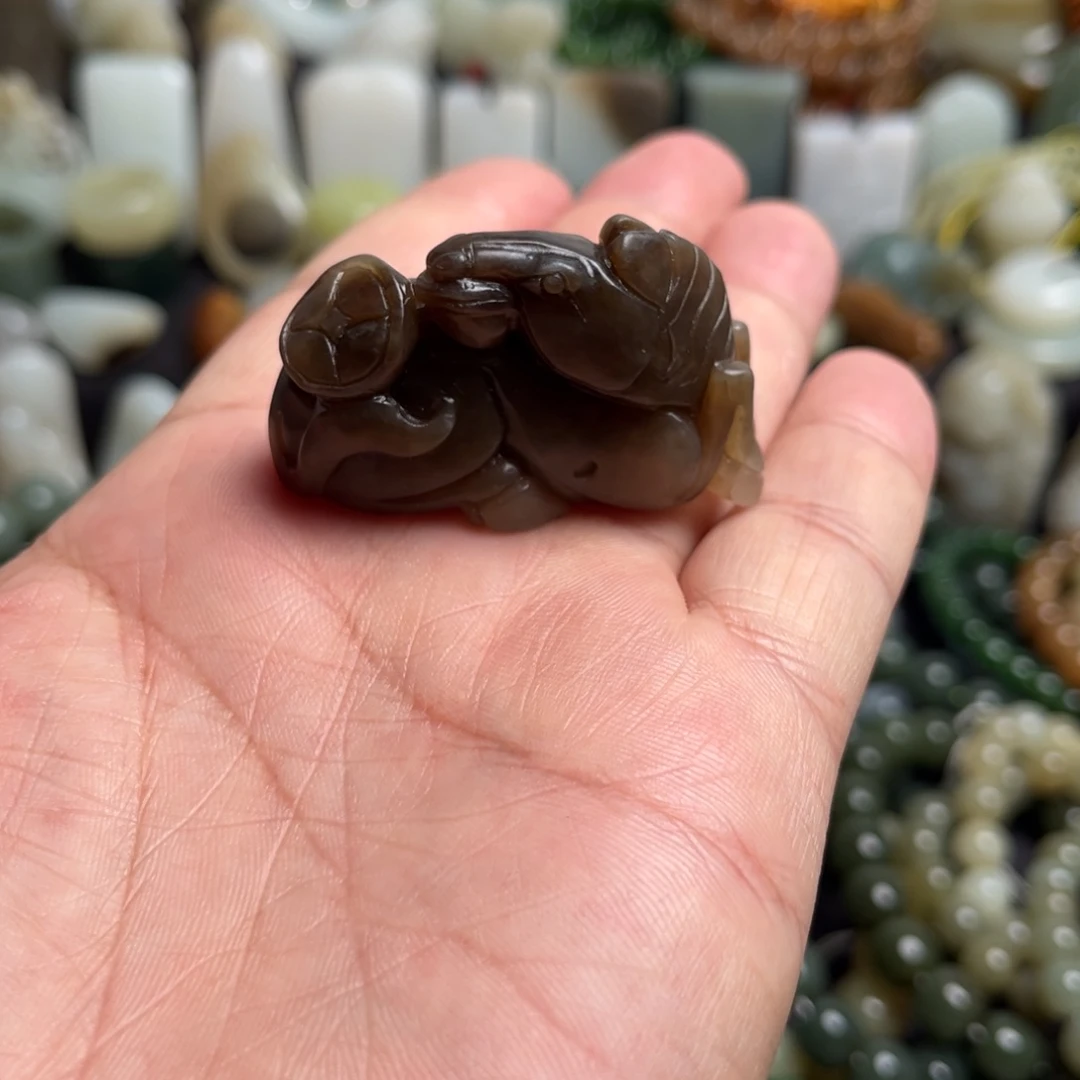 和田玉未镶嵌吊坠(不含链)