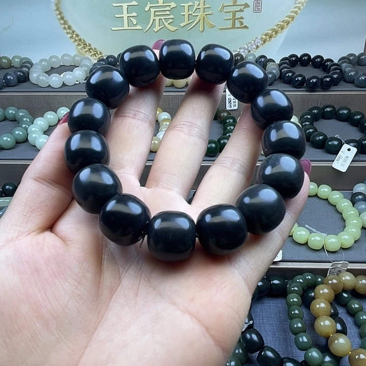 和田玉未镶嵌手链