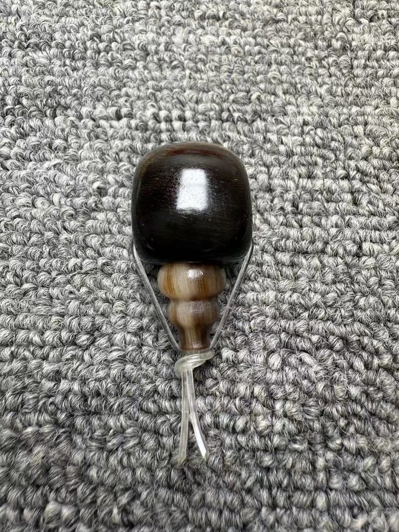 非金属树脂吊坠 藏牛角老料三通吊坠