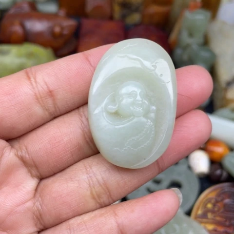 和田玉未镶嵌颈饰28