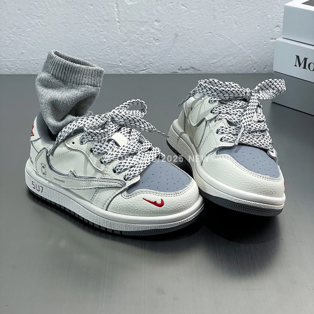 BINFENAJ倒钩童鞋2025新款秋透气儿童板鞋女童运动鞋男童鞋子真皮