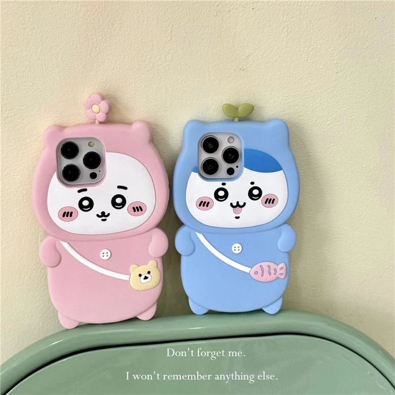 苹果|吉伊卡哇小八卡通适用iPhone15少女款ins可爱立体硅胶手机壳