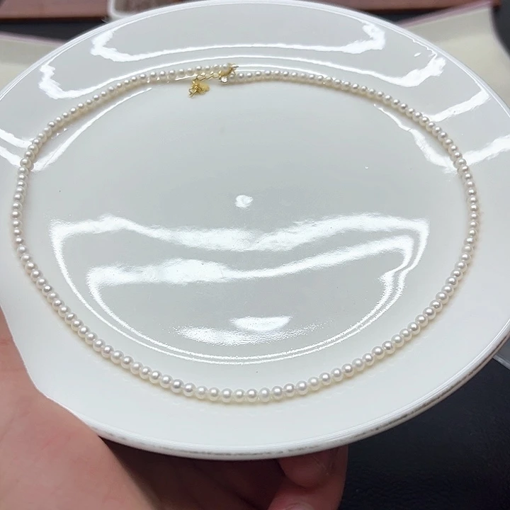 钛钢淡水珍珠珍珠项链1