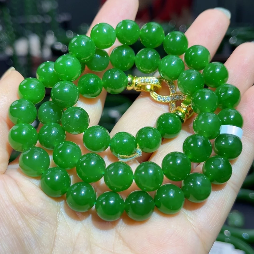 项链未镶嵌和田玉（碧玉）