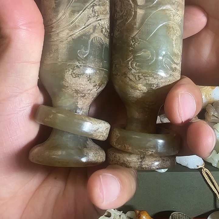 广***山摆件精美绝伦玉瓷