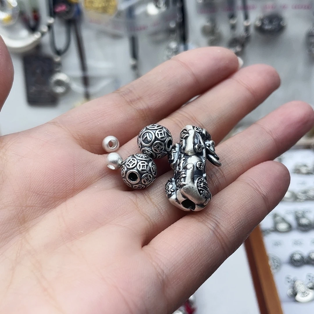 足银足银小配件编手链