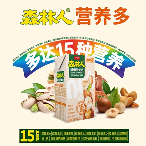 每日坚果早餐奶250ml*10盒营养植物蛋白饮醇香坚果乳坚果奶