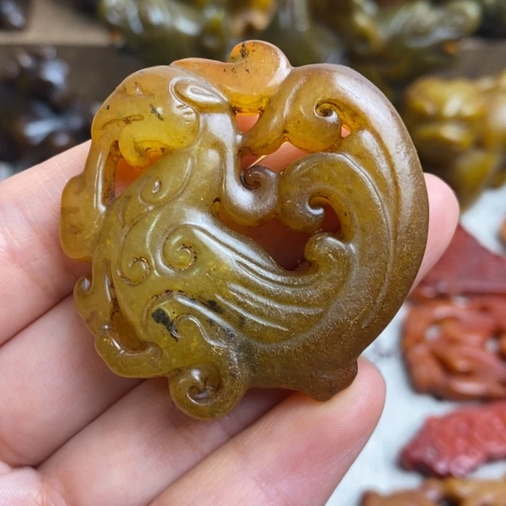 未镶嵌蛇纹石玉颈饰122