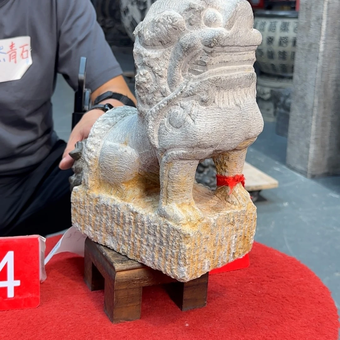 瑶***爱石材天然青石石雕圆青石