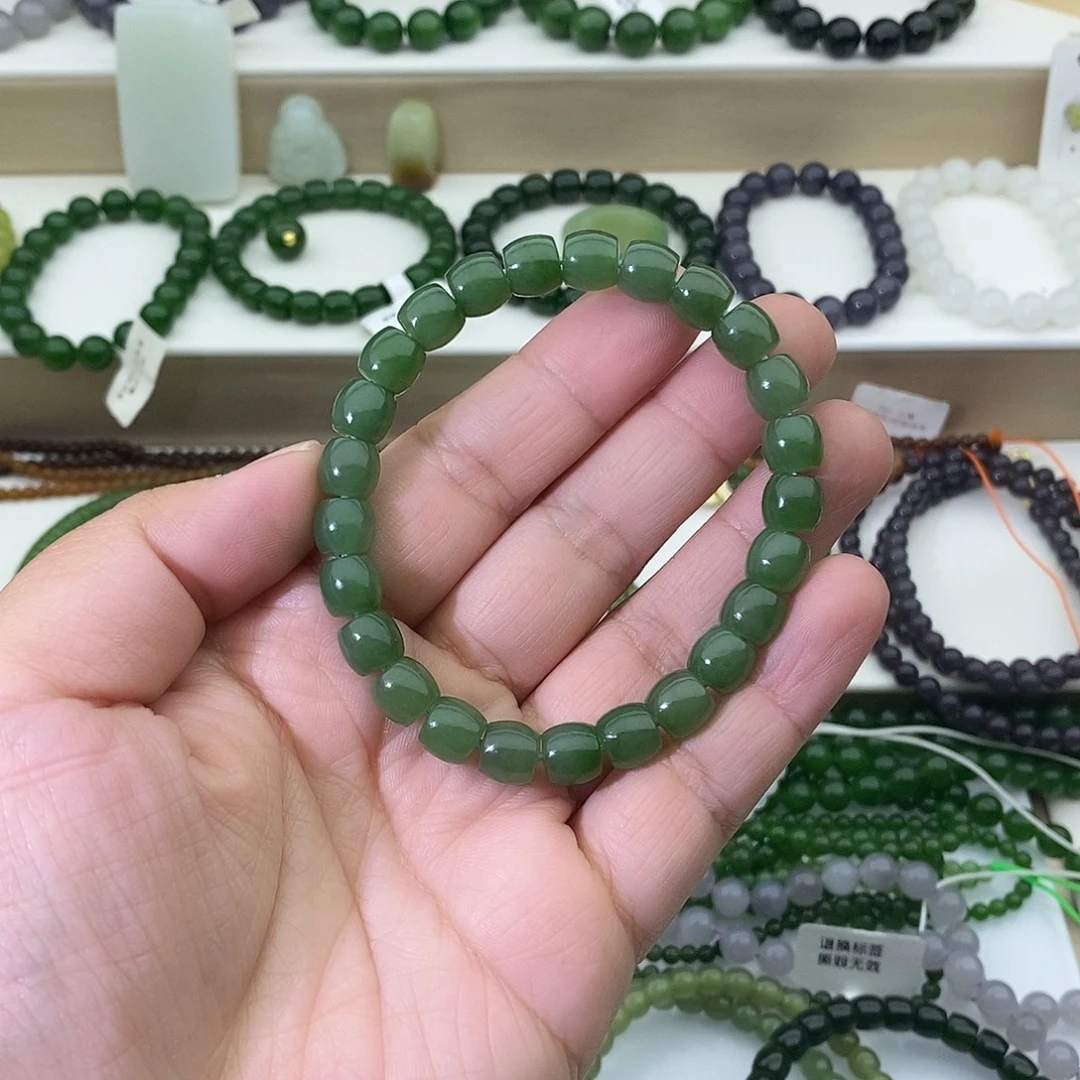 和田玉未镶嵌手链