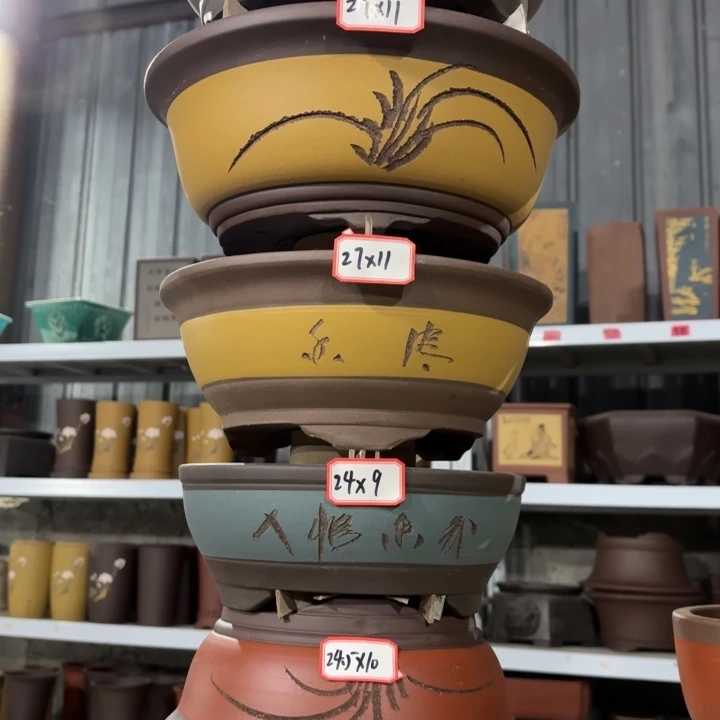 紫砂花盆             100-6