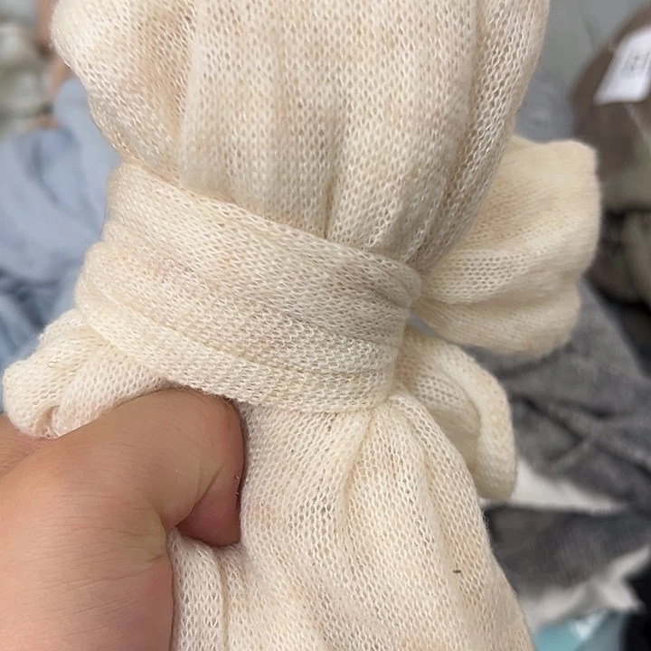 羊绒马海毛杏色一份