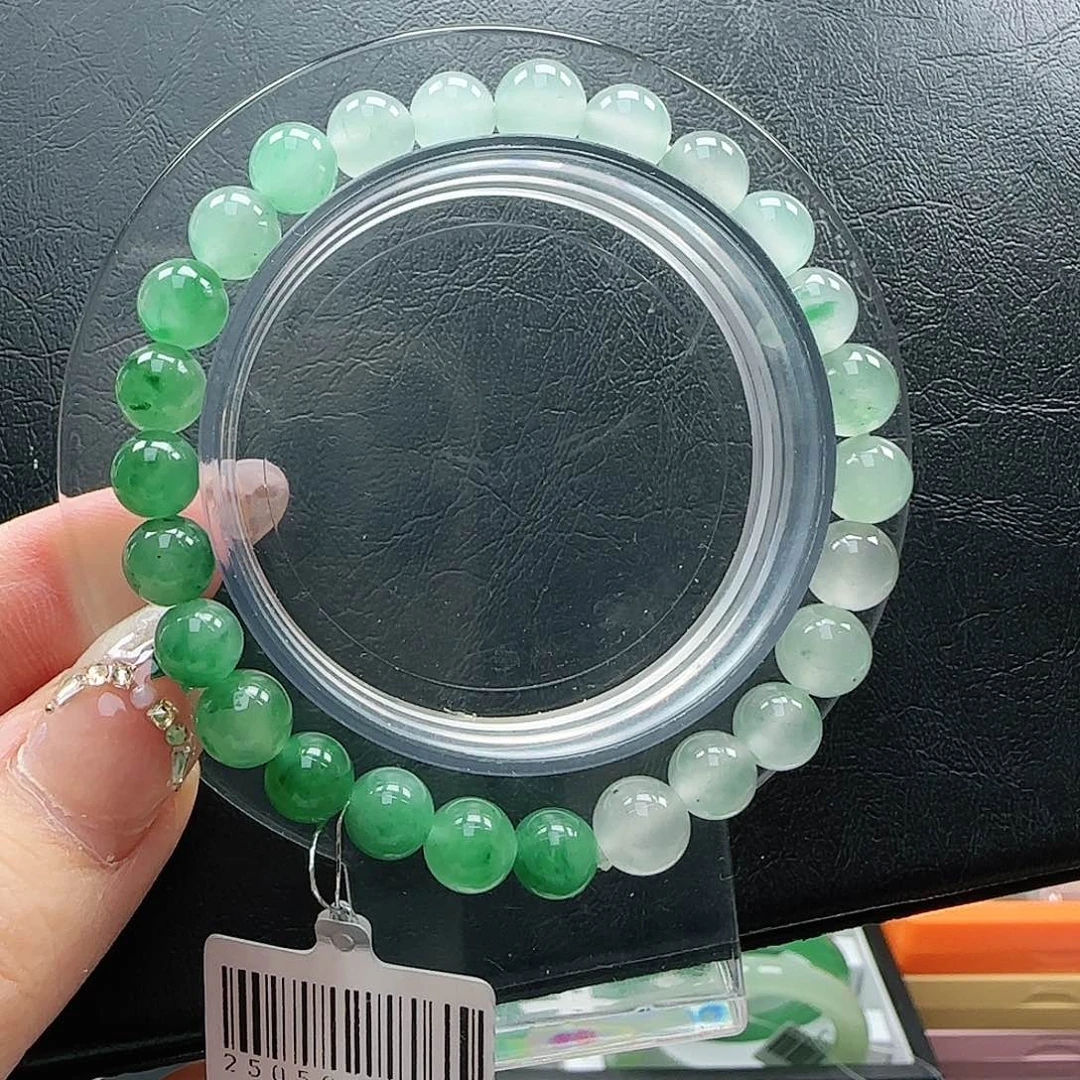 石英质玉（非洲翠）手链未镶嵌