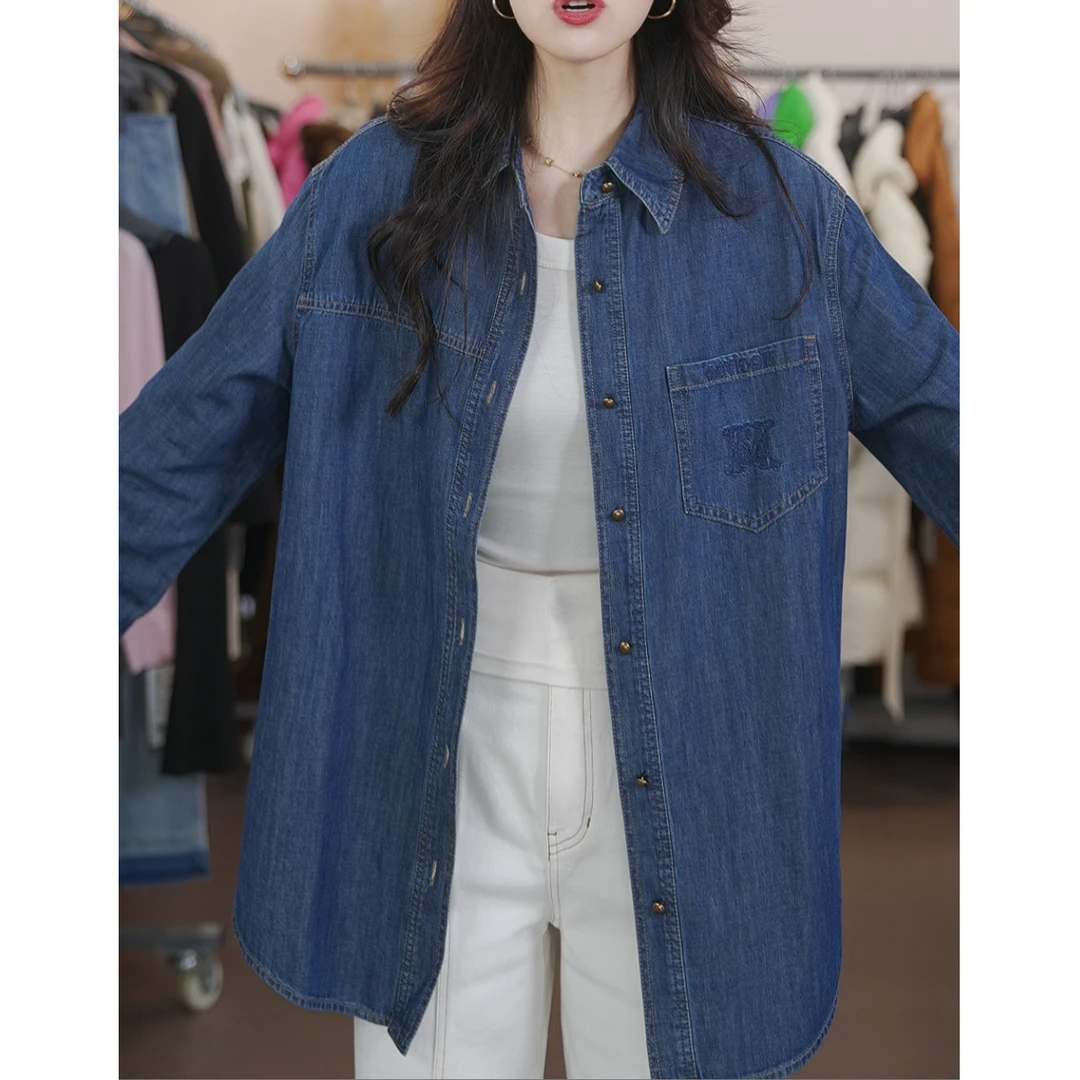 【小北专属】新品牛仔衬衫外套气质款H312315815