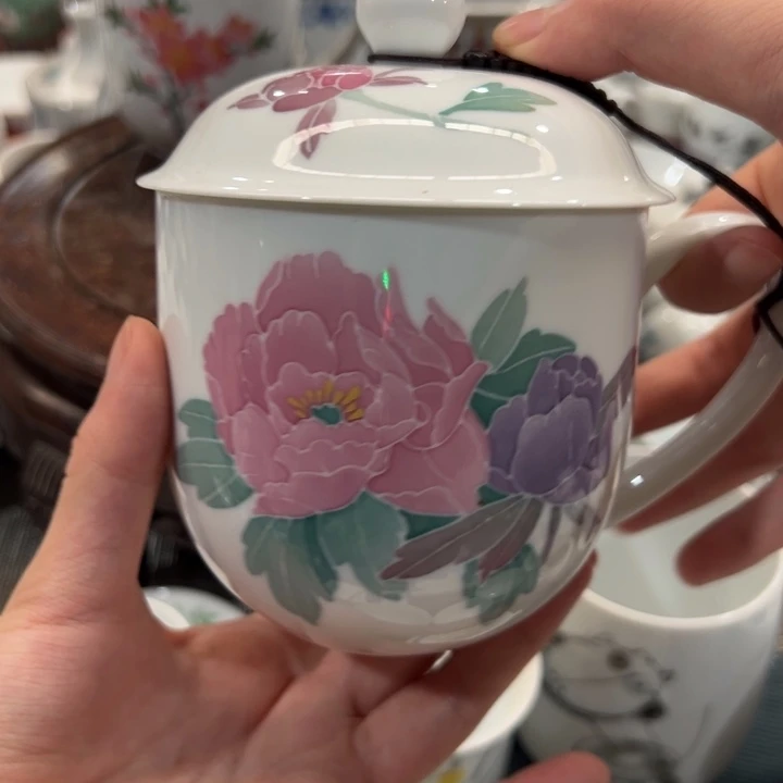 醴陵高温釉下手绘400毫升