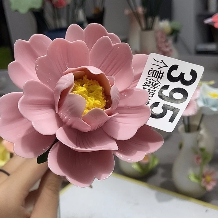 陶瓷纯手工捏花设计