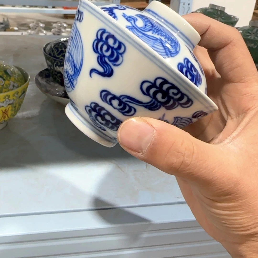 瓷片摆件手绘瓷器处理