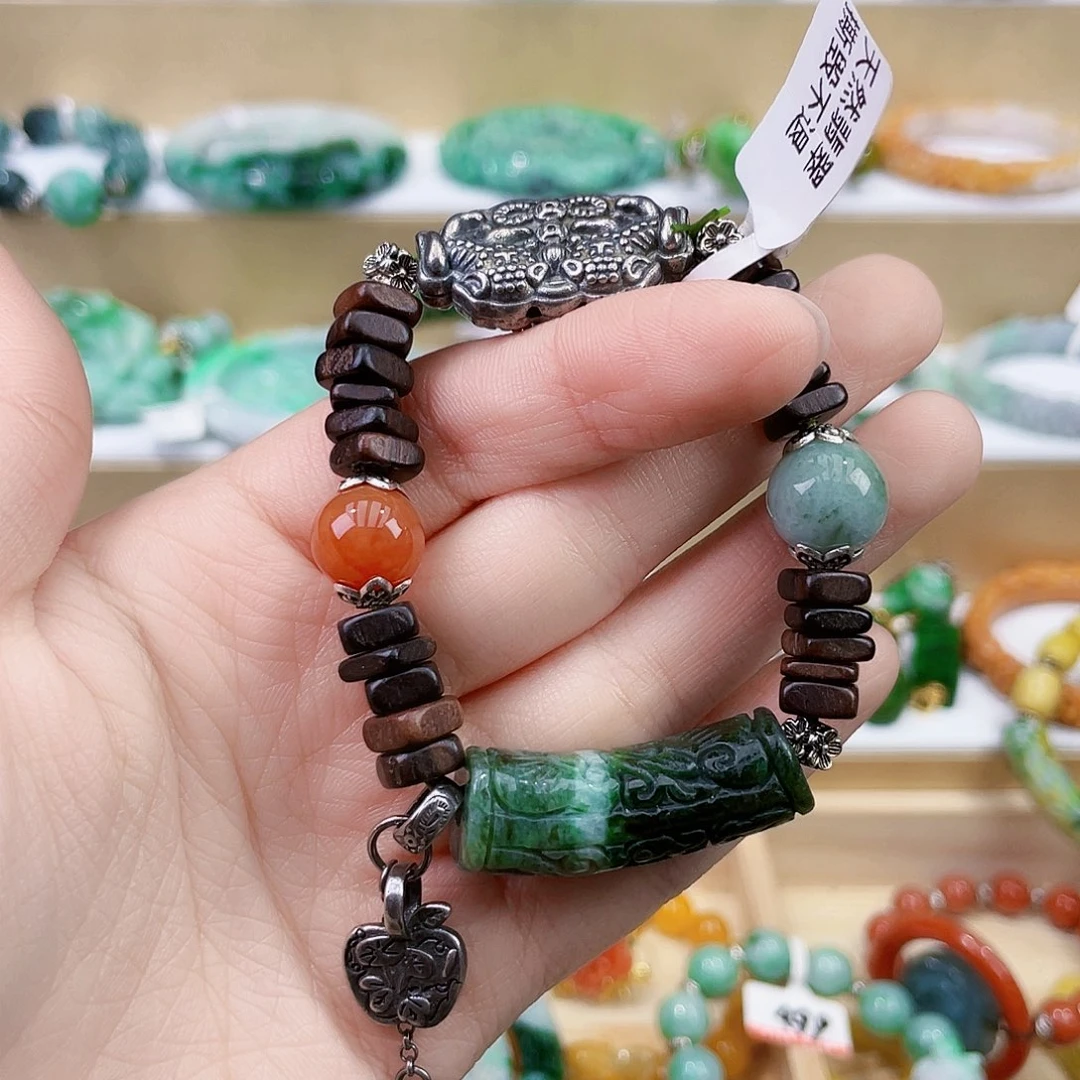 翡翠未镶嵌手链手链