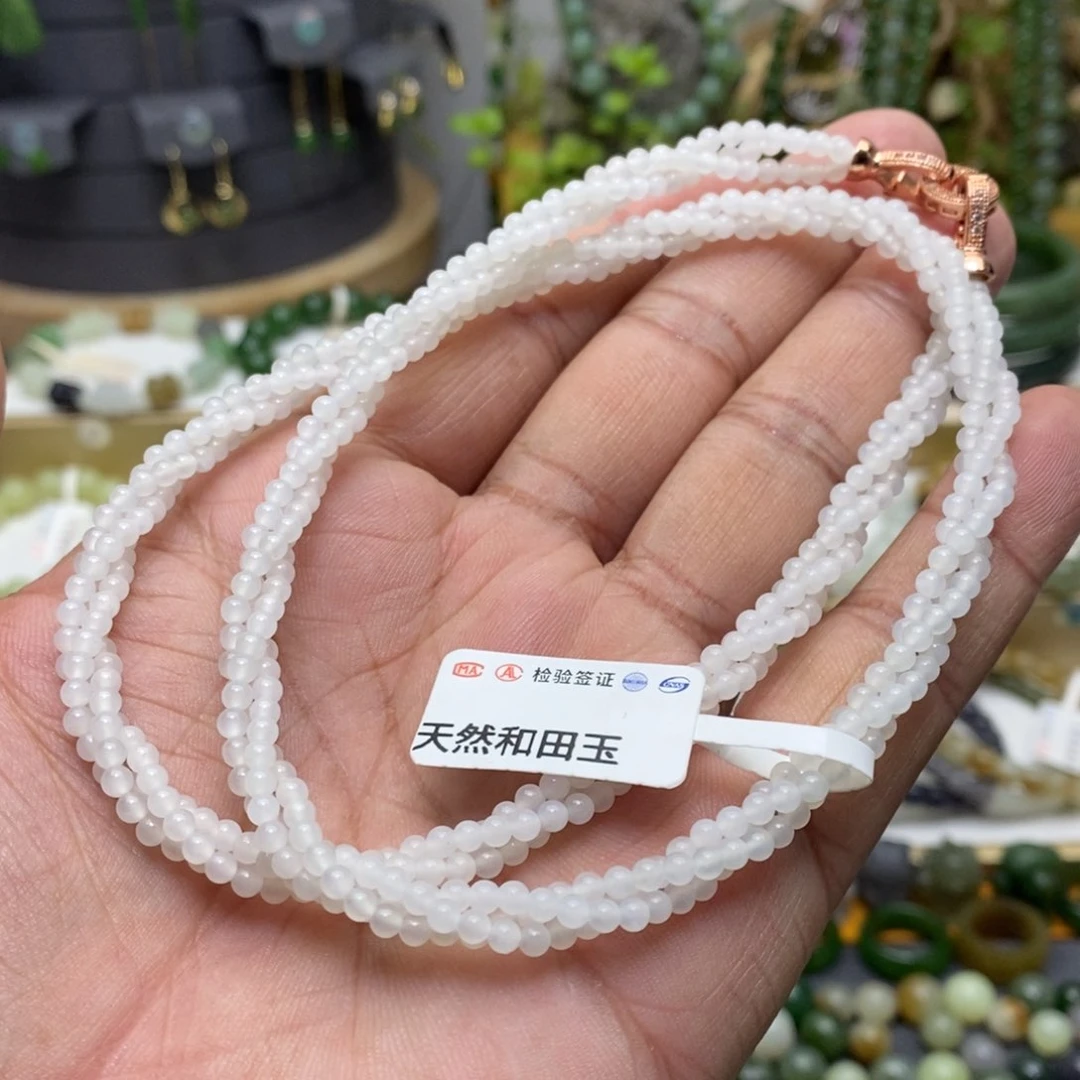 和田玉（白玉）颈饰未镶嵌51