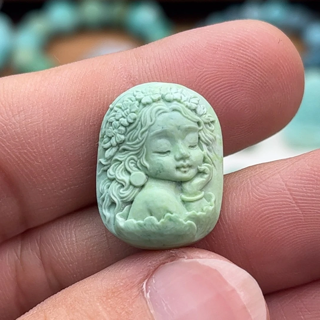 未镶嵌绿松石珠宝奇石