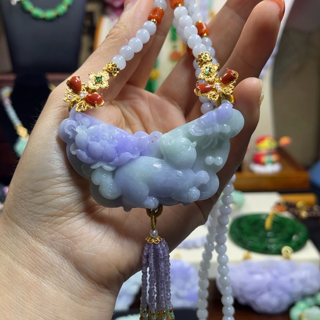 翡翠未镶嵌颈饰天然翡翠